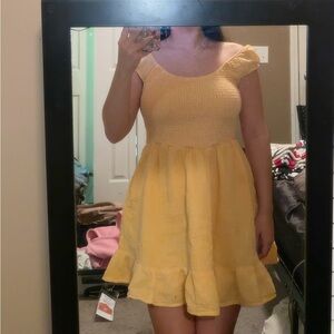Yellow Ruffled Sundress